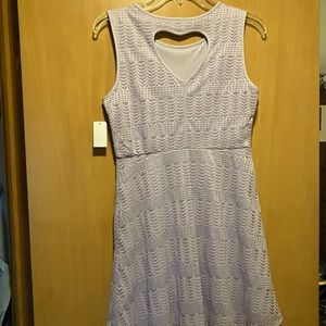 Girls pastel lilac dress with heart cutout